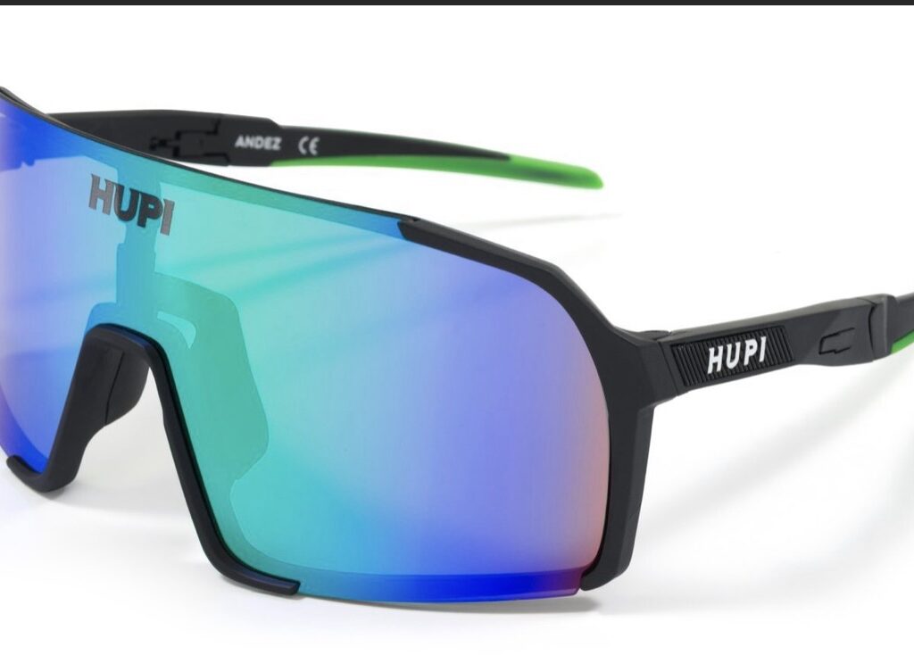 Óculos de Sol HUPI Andez Preto/Verde - Lente Verde Espelhado 2627