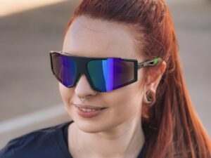 Óculos de Sol HUPI Force Preto/Verde - Lente Verde Espelhado 4925