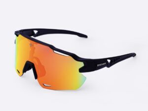 Óculos HUPI Quiriri Sertões Preto - Lente Vermelha Espelhada