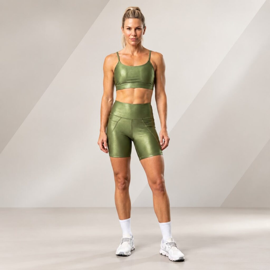 Conjunto Short e Top Verde Oliva